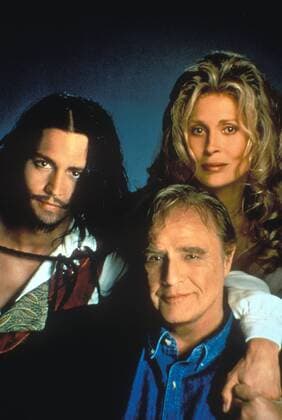 Film Still from Don Juan DeMarco Johnny Depp, Marlon Brando, Faye Dunaway 1995 New Line Photo Credit: Merrick Morton  31043445