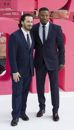 London, UK. 21 June 2017. Director Edgar Wright and actor Jamie Foxx arrive for the European Premiere of Baby Driver. Baby Driver, European Premiere, London, UK 