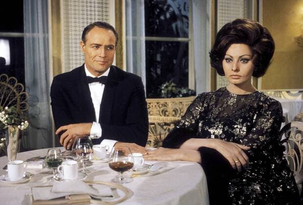 Marlon Brando and Sophia Loren A Countess from Hong Kong 1967  Copyright: xHAx 31202_407