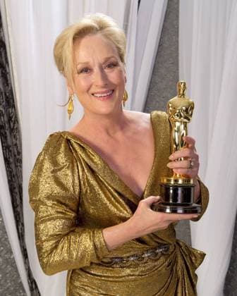 OSCARS. Beste Hauptdarstellerin. Preisträgerinnen 2011-2020 Oscar-winning actress Meryl Streep, winner for Performance by an Actress in a Leading Role for her role in The Iron Lady , poses backstage at the 84th Annual Academy Awards are broadcast live on the ABC Television Network from the Hollywood and Highland Center, in Hollywood, CA, Sunday, February 26, 2012. Hollywood CA United States of America  Copyright: xToddxWawrychukx 31406_409