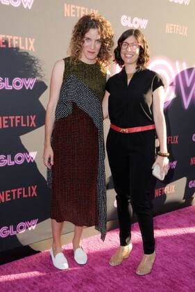 June 21, 2017 - Hollywood, CA, United States - 21 June 2017 - Hollywood, California - Liz Flahive, Carly Mensch. Netflix s Glow Los Angeles premiere held at Theater at Arclight Hollywood in Hollywood. Photo Credit: AdMedia Hollywood United States - ZUMAa123 20170621_zaa_a123_204 Copyright: xBirdiexThompsonx