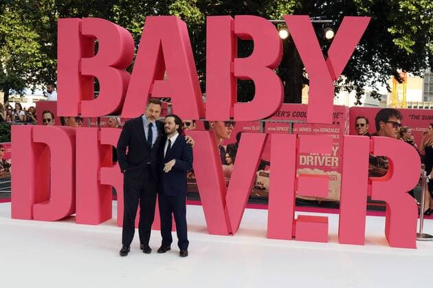 English comedian and actor David Walliams and English director Edgar Wright attend the Baby Driver UK Premiere held at Cineworld Leicester Square in London. JUNE 21st 2017  MESx171312