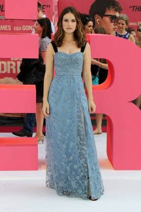 English actress Lily James attends the Baby Driver UK Premiere held at Cineworld Leicester Square in London. JUNE 21st 2017  MESx171312