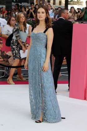 English actress Lily James attends the Baby Driver UK Premiere held at Cineworld Leicester Square in London. JUNE 21st 2017  MESx171312