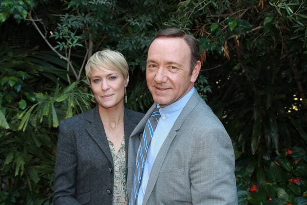 Robin Wright and Kevin Spacey House of Cards TV Series Portrait Session, September 23, 2013. Reproduction by American tabloids is absolutely forbidden. Beverly Hills CA USA  Copyright: xJeanxCummingsx 32154_019JRC