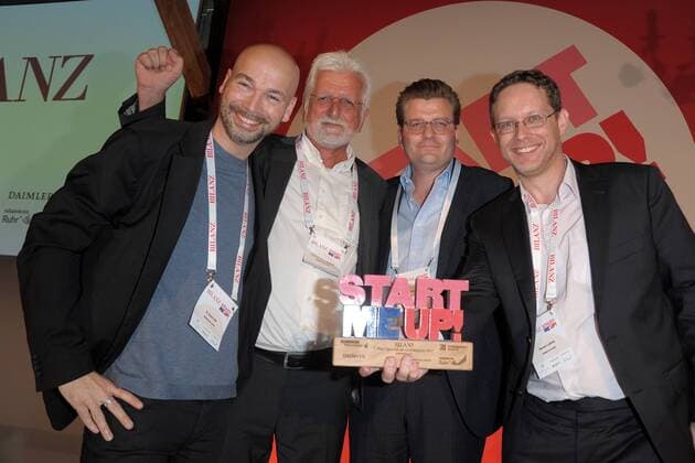 Gruenderpreis 2017 geht an DiaMonTech GMBH zur 2. Preisverleihung des Start me up! Gruenderpreis 2017 der Fachzeitschrift BILANZ im alten Gueterbahnhof von Greifswald in Berlin am 22.06.2017
