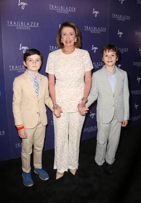 June 22, 2017 - New York, N.Y, USA - NANCY PELOSI, her grandsons THOMAS and PAUL attend Logo s Trailblazer Honors .The Cathedral of St. John the Divine, NYC.June 22, 2017.Photos by , Globe Photos Inc. New York USA - ZUMAms4_ 20170622_zaa_ms4_002 Copyright: xSoniaxMoskowitzx