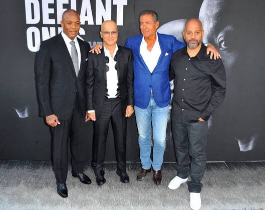 June 22, 2017 - Hollywood, California, U.S. - Dr Dre, Jimmy Lovine, Richard Plepler, Allen Hughes attends The Los Angeles Premiere of HBO Documentary Series The Defiant Ones held at Paramount Studios in Hollywood, California on .June 22, 2017 . 2017 Hollywood U.S. - ZUMAl86_ 20170622_zaf_l86_008 Copyright: xDavexLongendykex