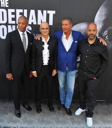 June 22, 2017 - Hollywood, California, U.S. - Dr Dre, Jimmy Lovine, Richard Plepler, Allen Hughes attends The Los Angeles Premiere of HBO Documentary Series The Defiant Ones held at Paramount Studios in Hollywood, California on .June 22, 2017 . 2017 Hollywood U.S. - ZUMAl86_ 20170622_zaf_l86_009 Copyright: xDavexLongendykex