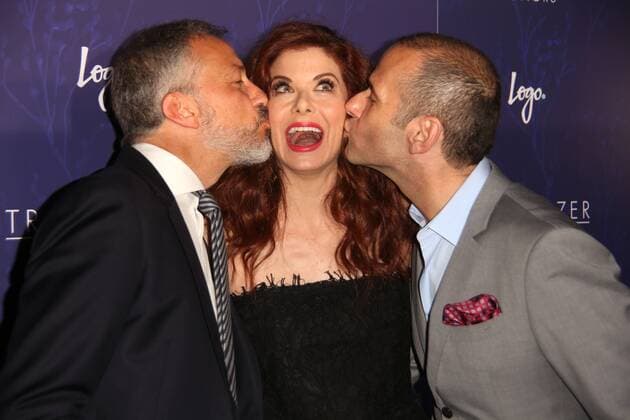June 22, 2017 - New York, N.Y, USA - DAVID KOHAN, DEBRA MESSING, MAX MUTCHNICK attend Logo s Trailblazer Honors .The Cathedral of St. John the Divine, NYC.June 22, 2017.Photos by , Globe Photos Inc. New York USA - ZUMAms4_ 20170622_zaa_ms4_020 Copyright: xSoniaxMoskowitzx