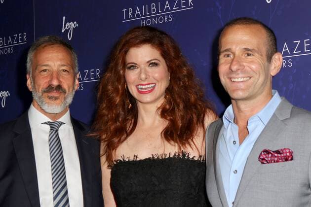 Logo s 2017 Trailblazer Honors Awards show Debra Messing;Max Mutchnick;David Kohan New York United States  527894