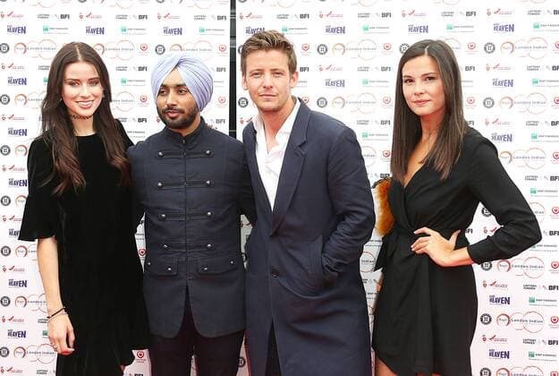 The Black Prince premiere London Indian Film Festival London.UK. Leanne Joyce, Satinder Sartaaj, Lyndon Ogbourne and Sophie Stevens at the The Black Prince premiere at the London Indian Film Festival. BFI Southbank, London UK, . 22 June 2017.LMK394-S386-230617 