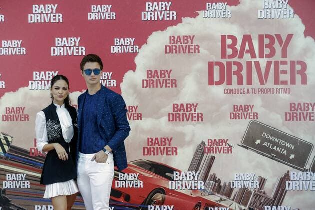 US actor Ansel Elgort (R) poses with Mexican actress Eiza Gonzalez (L) during the presentation of the film Baby Driver in Madrid, Spain, on 23 June 2017. The film will be on Spanish theatres on 07 July 2017. BABY DRIVER !ACHTUNG: NUR REDAKTIONELLE NUTZUNG!  Copyright: xEmilioxNaranjox 20170623-636338158641675921