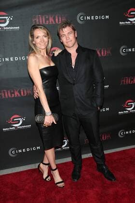 Luke Hemsworth und seine Ehefrau Samantha Hemsworth bei der Hickok Film Premiere am 22.06.2017 in Los Angeles Hickok Film Premiere in Los Angeles, 2017 