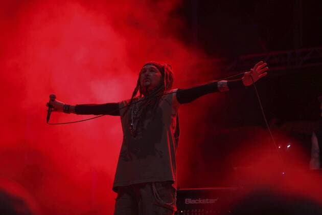 Leader and singer of the US band Ministry , Al Jourgensen, performs during a concert as part of the last day of the Download fesival at the Magic Box in Madrid, Spain, 24 June 2017. Download festival in Madrid !ACHTUNG: NUR REDAKTIONELLE NUTZUNG!  Copyright: xKikoxHuescax MAD001 20170625-636339510313191920