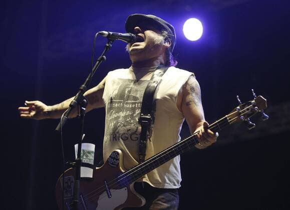 Singer and bass of the US band NOFX Fat Mike during a concert as part of the last day of the Download fesival at the Magic Box in Madrid, Spain, 24 June 2017. Download festival in Madrid !ACHTUNG: NUR REDAKTIONELLE NUTZUNG!  Copyright: xKikoxHuescax MAD001 20170625-636339535376918707