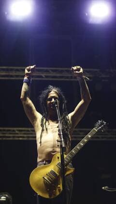 Guitarist of the US band NOFX Eric Melvin during a concert as part of the last day of the Download fesival at the Magic Box in Madrid, Spain, 24 June 2017. Download festival in Madrid !ACHTUNG: NUR REDAKTIONELLE NUTZUNG!  Copyright: xKikoxHuescax MAD001 20170625-636339535400163005