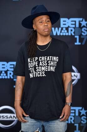 Screenwriter Lena Waithe attends the 17th annual BET Awards at Microsoft Theater in Los Angeles on June 25, 2017. The ceremony celebrates achievements in entertainment and honors music, sports, television, and movies released between April 1, 2016 and March 31, 2017.  LAP20170625131 CHRISTINExCHEW