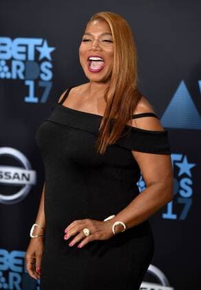 Actor Queen Latifah attends the 17th annual BET Awards at Microsoft Theater in Los Angeles on June 25, 2017. The ceremony celebrates achievements in entertainment and honors music, sports, television, and movies released between April 1, 2016 and March 31, 2017.  LAP20170625197 CHRISTINExCHEW