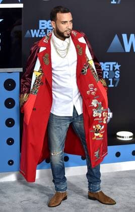 Hip-hop artist French Montana attends the 17th annual BET Awards at Microsoft Theater in Los Angeles on June 25, 2017. The ceremony celebrates achievements in entertainment and honors music, sports, television, and movies released between April 1, 2016 and March 31, 2017.  LAP20170625217 CHRISTINExCHEW