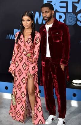 (L-R) Jhene Aiko and rapper Big Sean attend the 17th annual BET Awards at Microsoft Theater in Los Angeles on June 25, 2017. The ceremony celebrates achievements in entertainment and honors music, sports, television, and movies released between April 1, 2016 and March 31, 2017.  LAP20170625259 CHRISTINExCHEW