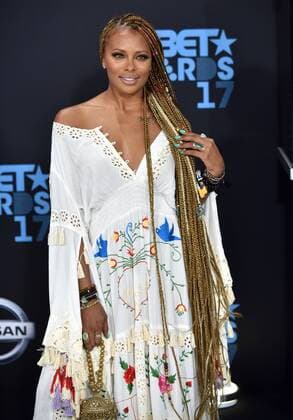 Actor Eva Marcille attends the 17th annual BET Awards at Microsoft Theater in Los Angeles on June 25, 2017. The ceremony celebrates achievements in entertainment and honors music, sports, television, and movies released between April 1, 2016 and March 31, 2017.  LAP20170625261 CHRISTINExCHEW