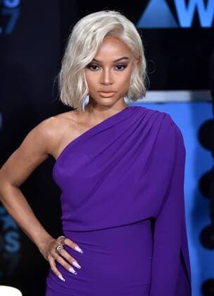 Actress Karrueche Tran attends the 17th annual BET Awards at Microsoft Theater in Los Angeles on June 25, 2017. The ceremony celebrates achievements in entertainment and honors music, sports, television, and movies released between April 1, 2016 and March 31, 2017.  LAP20170625272 CHRISTINExCHEW
