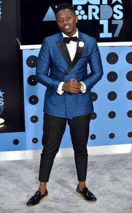 Singer Rayvanny attends the 17th annual BET Awards at Microsoft Theater in Los Angeles on June 25, 2017. The ceremony celebrates achievements in entertainment and honors music, sports, television, and movies released between April 1, 2016 and March 31, 2017.  LAP20170625304 CHRISTINExCHEW