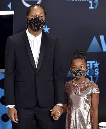 Rapper Future (L) and Londyn Wilburn attend the 17th annual BET Awards at Microsoft Theater in Los Angeles on June 25, 2017. The ceremony celebrates achievements in entertainment and honors music, sports, television, and movies released between April 1, 2016 and March 31, 2017.  LAP20170625324 CHRISTINExCHEW