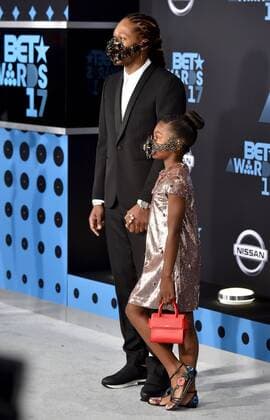 Rapper Future (L) and Londyn Wilburn attend the 17th annual BET Awards at Microsoft Theater in Los Angeles on June 25, 2017. The ceremony celebrates achievements in entertainment and honors music, sports, television, and movies released between April 1, 2016 and March 31, 2017.  LAP20170625326 CHRISTINExCHEW