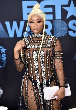 TV personality Tommie Lee attends the 17th annual BET Awards at Microsoft Theater in Los Angeles on June 25, 2017. The ceremony celebrates achievements in entertainment and honors music, sports, television, and movies released between April 1, 2016 and March 31, 2017.  LAP20170625316 CHRISTINExCHEW