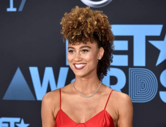 Soccer player Ally Love attends the 17th annual BET Awards at Microsoft Theater in Los Angeles on June 25, 2017. The ceremony celebrates achievements in entertainment and honors music, sports, television, and movies released between April 1, 2016 and March 31, 2017.  LAP20170625335 CHRISTINExCHEW