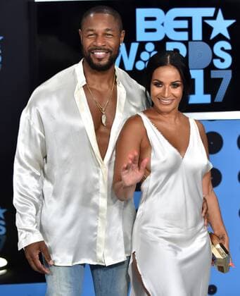 Tank (L) and Zena Foster attend the 17th annual BET Awards at Microsoft Theater in Los Angeles on June 25, 2017. The ceremony celebrates achievements in entertainment and honors music, sports, television, and movies released between April 1, 2016 and March 31, 2017.  LAP20170625482 CHRISTINExCHEW