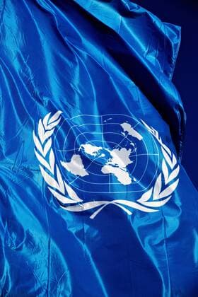 Flagge der Vereinten Nationen, UNO, UN  1083401077