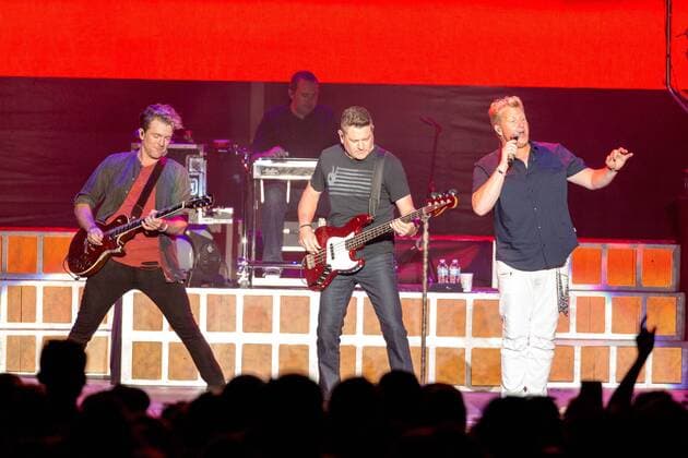 June 25, 2017 - Chicago, Illinois, U.S - JOE DON ROONEY, JAY DEMARCUS and GARY LEVOX of Rascal Flatts during Country LakeShake Music Festival at Huntington Bank Pavilion at Northerly Island in Chicago, Illinois Chicago U.S. - ZUMAs135 20170625_zap_s135_093 Copyright: xDanielxDeSloverx