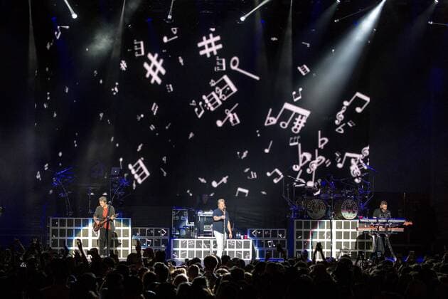 June 25, 2017 - Chicago, Illinois, U.S - JOE DON ROONEY, GARY LEVOX and JAY DEMARCUS of Rascal Flatts during Country LakeShake Music Festival at Huntington Bank Pavilion at Northerly Island in Chicago, Illinois Chicago U.S. - ZUMAs135 20170625_zap_s135_105 Copyright: xDanielxDeSloverx