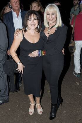 Spanish actress Loles Leon and Italian singer Raffaella Carra receives the World Pride Award 2017 at Italian Embassy in Madrid, June 27, 2017. Spain.  (20170627007)