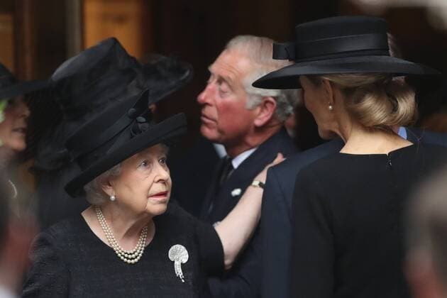 Bilder des Tages . 27 06 2017. London, United Kingdom. Royals leaving the funeral of Countess Mountbatten of Burma at St.Paul s church in Knightsbridge, London.  xStephenxLockx xi-Imagesx IIM-15463-0042