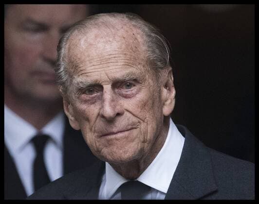 . 27 06 2017. London, United Kingdom. The Duke of Edinburgh leaving the funeral of Countess Mountbatten of Burma at St.Paul s church in Knightsbridge, London.  xStephenxLockx xi-Imagesx IIM-15463-0082