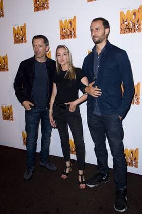 Gad Elmaleh - voix francaise de Gru Audrey Lamy - voix francaise de Lucy Arie Elmaleh - voix francaise de Dru CELEBRITES : Avant Premiere du Film Moi Moche et Mechant 3 - Paris - 27 06 2017 JBAutissier Panoramic 