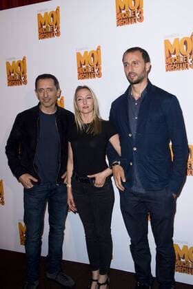 Gad Elmaleh - voix francaise de Gru Audrey Lamy - voix francaise de Lucy Arie Elmaleh - voix francaise de Dru CELEBRITES : Avant Premiere du Film Moi Moche et Mechant 3 - Paris - 27 06 2017 JBAutissier Panoramic 