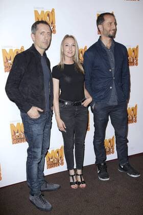 Moi Moche et Mechant 3 held at cinema Gaumont Champs Elysees Marignan in Paris. Gad Elmaleh;Arie Elmaleh;Audrey Lamy Paris France  529116