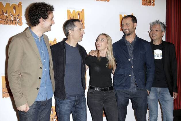 Moi Moche et Mechant 3 held at cinema Gaumont Champs Elysees Marignan in Paris. Gad Elmaleh;Arie Elmaleh;Audrey Lamy;David Marsais Paris France  529116