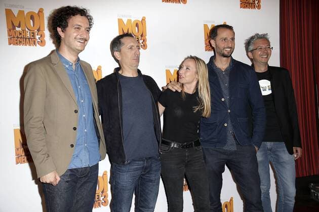 Moi Moche et Mechant 3 held at cinema Gaumont Champs Elysees Marignan in Paris. Gad Elmaleh;Arie Elmaleh;Audrey Lamy;David Marsais Paris France  529116