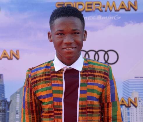 Cast member Abraham Attah attends the premiere of the sci-fi motion picture Spider-Man: Homecoming at TCL Chinese Theatre in the Hollywood section of Los Angeles on June 28, 2017. Storyline: Following the events of Captain America: Civil War (2016), Peter Parker attempts to balance his life in high school with his career as the web-slinging superhero Spider-Man.  LAP2017062853 JIMxRUYMEN