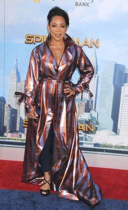 June 28, 2017 - Los Angeles, California, United States - June 28th 2017 - Los Angeles, California USA - Actress SELENIS LEVYA at the Spider-Man:Homecoming Premiere held at the TCl Chinese Theater, Hollywood, CA. Los Angeles United States - ZUMAf05_ 20170628_zaf_f05_083 Copyright: xPaulxFentonx