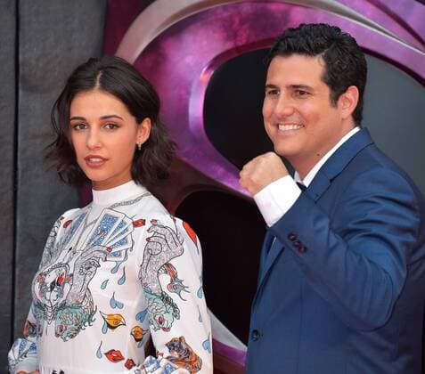 Actress Naomi Scott(L) and director Dean Israelite attend the Japan premiere for the film Power Rangers in Tokyo, Japan on July 3, 2017.  TKP2017070318 KEIZOxMORI