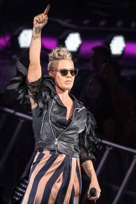 July 2, 2017 - Wisconsin, United States - Pink (Alecia Moore) performs live in concert on the opening night of her 2017 tour during Summerfest Music Festival at Henry Maier Festival Park in Milwaukee, Wisconsin, United States - 2 July 2017 United States  - ZUMAr152 20170702_zaa_r152_008 Copyright: xDanielxDesloverx xRmvx