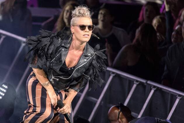 July 2, 2017 - Wisconsin, United States - Pink (Alecia Moore) performs live in concert on the opening night of her 2017 tour during Summerfest Music Festival at Henry Maier Festival Park in Milwaukee, Wisconsin, United States - 2 July 2017 United States  - ZUMAr152 20170702_zaa_r152_006 Copyright: xDanielxDesloverx xRmvx