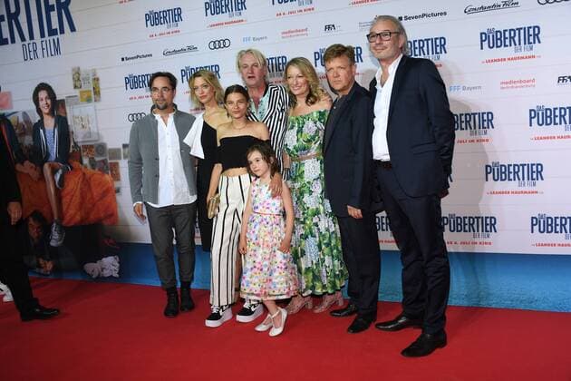 Leander Haußmann, Jan Josef Liefers, Heike Makatsch, Harriet Harbig-Matten, Detlev Buck, Monika Gruber und Justus von Dohnanyi Premiere Das Pubertier - Der Film Mathäser Filmpalast München 04. Juli 2017